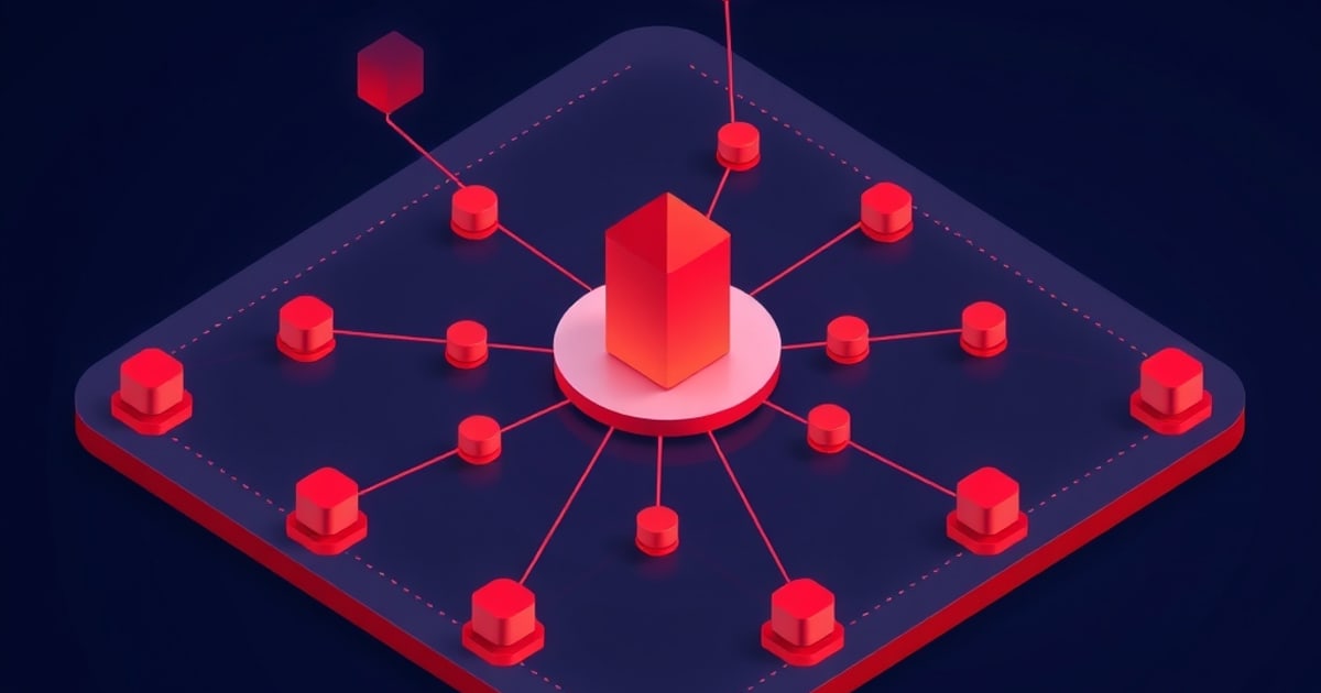Isometric scene of Giskard's automated Scan probing an LLM and RAG app for vulnerabilities in a Python workflow