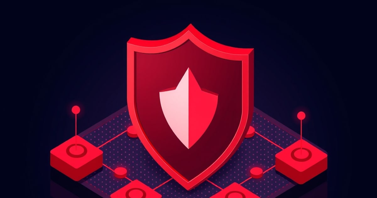 Isometric security layer intercepting a prompt injection attempt before reaching an LLM